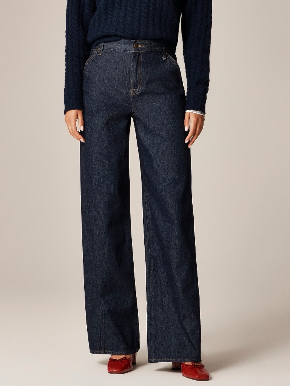 J. Crew Utility Low-Rise Wide-Leg Jean
